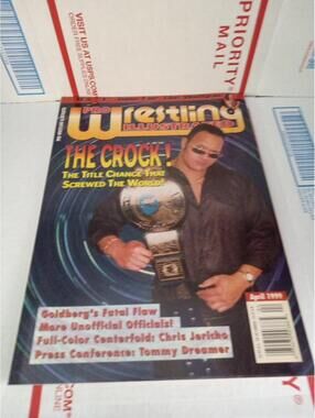 1999 April PRO WRESTLING ILLUSTRATED Magazine VF 8.0 Goldberg / The Rock Cb 52